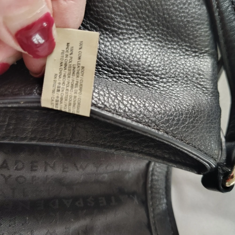 Kate Spade Ashby Place Josey Black Pebbled Crossbody Bag